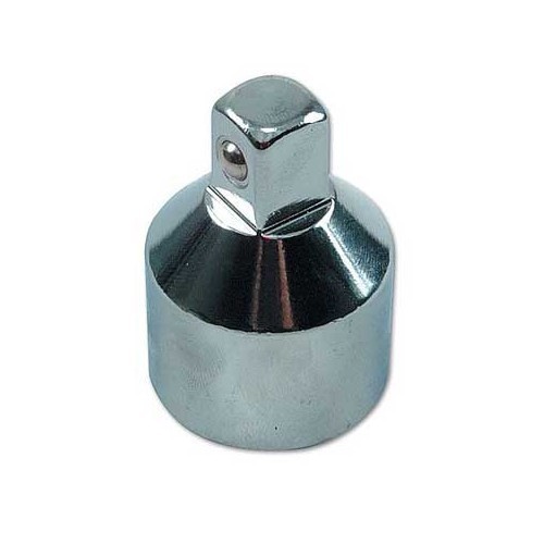     
                
                
    Adaptor, satin chrome plated, 1/2" ext. - 3/4" int. - UO20051
