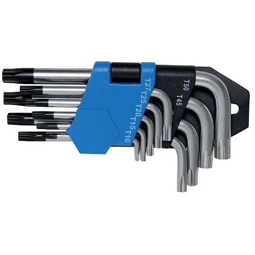 Clés étoile types Torx - 9 pièces