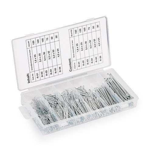  555-piece Splint Pin Assortment - UO20171 