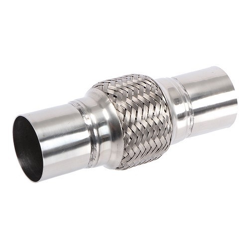  Tubo flessibile in acciaio inox per raccordo di scarico di diametro 57 <=> 57 mm - UO20217 