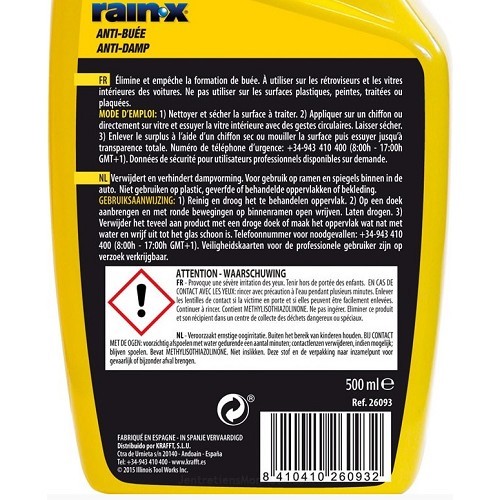 RAIN-X anti-condensspray - 500ml - UO20332