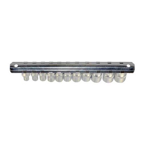 Set of sockets - sizes in inches - 11 pieces - hexagonal - UO69135