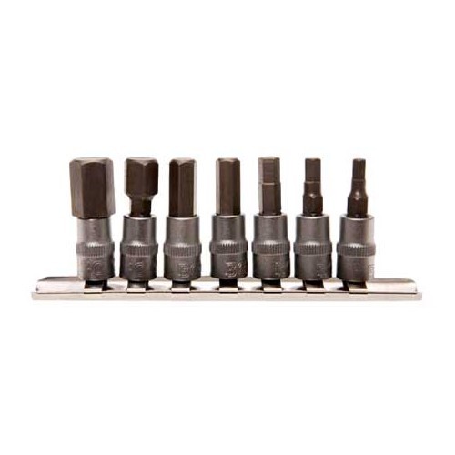  Set di inserti Allen - da 4 a 12 mm - 1/4'' - UO70280 