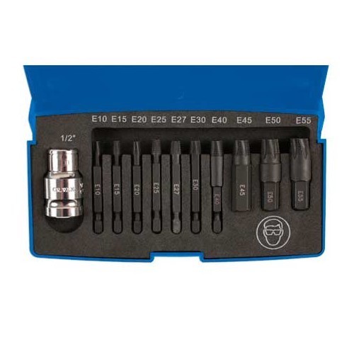  Extractores de tornillo tipo Torx - 11 piezas - UO70395 