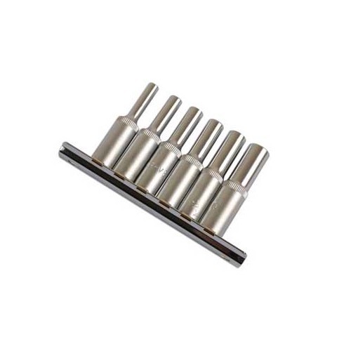 Set di 6 bussole lunghe 1/4"- tipo Torx - da T4 a T10 - UO93155