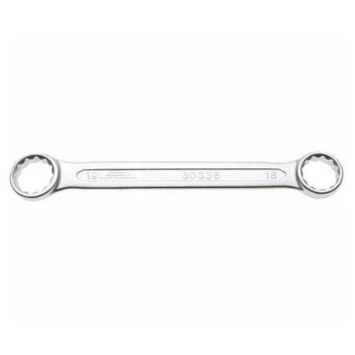  Polygonal straight spanner - 18 x 19mm - satin chrome finish - UO93316 