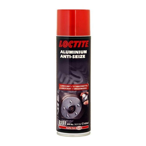  Lubrifiant graisse anti-seize extrême pression chargé en graphite et aluminium LOCTITE LB 8151 - bombe - 400ml - UO93395 