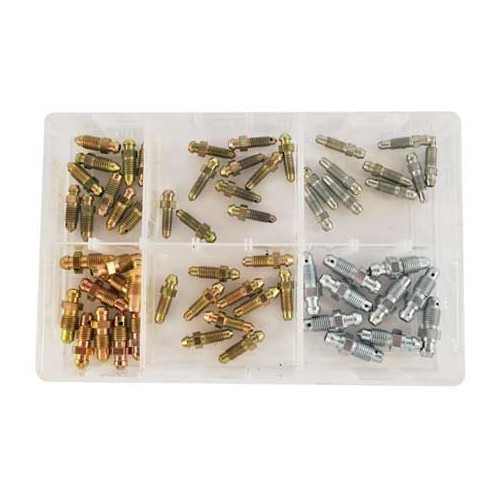  Assortment of 60 brake bleeder screws - UO99240 