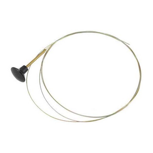  Achterklep kabel met zwarte handgreep voor Karmann-Ghia 55 ->74 - VA04003 