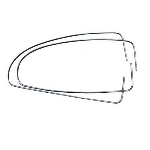  Moulures de vitres latérales aluminium pour Volkswagen Coccinelle 53 ->64 - VA13129 