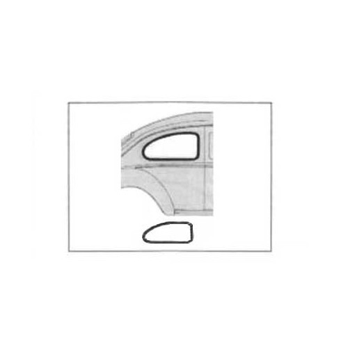  Rear side right window seal for Old Volkswagen Beetle berline since71 - VA131302 