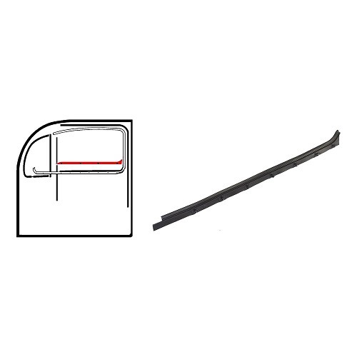 Right-hand interior window wiper for Volkswagen Beetle Sedan (08/1968-) - VA131482