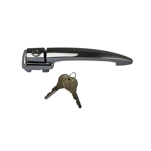  1 left-side door handle, original quality with key, for Volkswagen Beetle 60 -> 65 - VA132112 