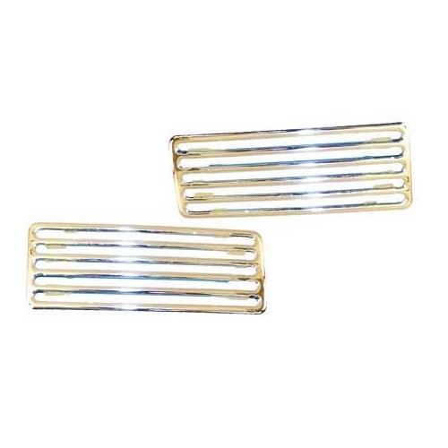  Grilles chromées de capot arrière pour Volkswagen Coccinelle de 08/69 à 07/71 - 2 pièces - VA13600 