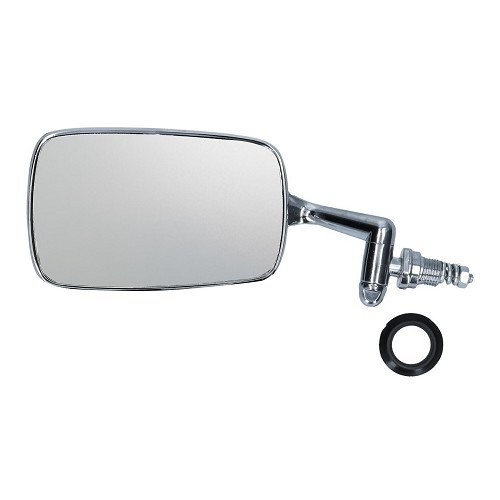 Left mirror polished aluminium for Volkswagen Beetle (08/1967-)