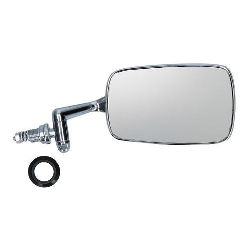 Polished aluminium right mirror for Volkswagen Beetle (08/1967-)