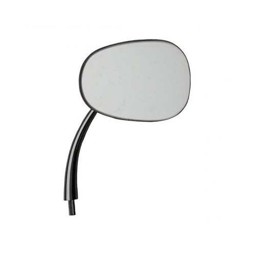 Right-hand chrome-plated oval door mirror for Volkswagen Beetle ->67 - Flat4