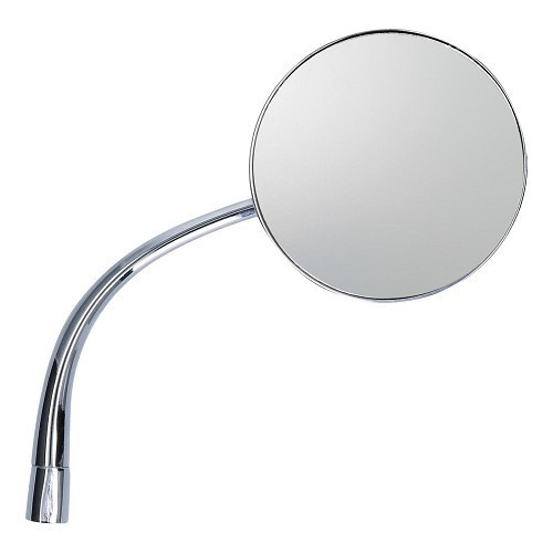 Round chrome "right foot" mirror, right side for Volkswagen Beetle (-07/1967)