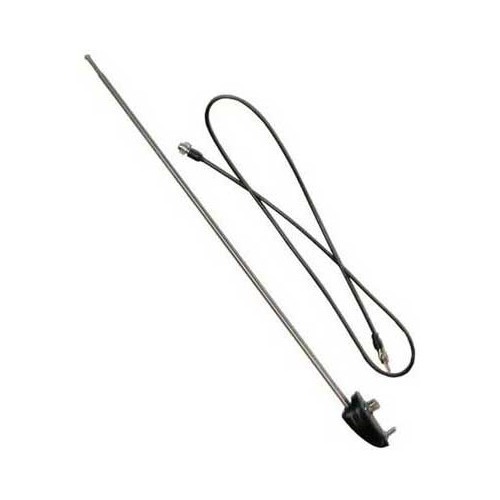  Chrome wing antenna, black baseplate - VA15203 