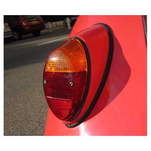 1 Vidro de farol de luz traseira "Europa" para Volkswagen Carocha 61 -&gt;67 e 1200 -&gt;73 - VA15703