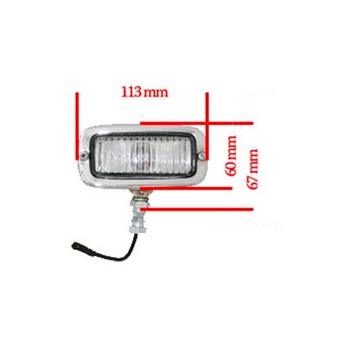  Universal chrome-plated reversing light, standard quality - VA15810-3 