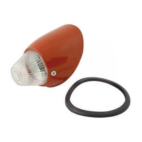  Left-hand white shell-type direction indicator light for Volkswagen Beetle 55 ->57 & Combi 58 ->63 - VA16035 