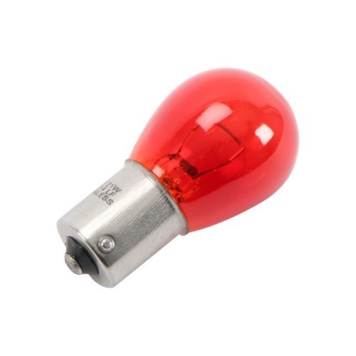  Gloeilamp P21W BA15s 21W 12 Volt - Rood - VA16407 