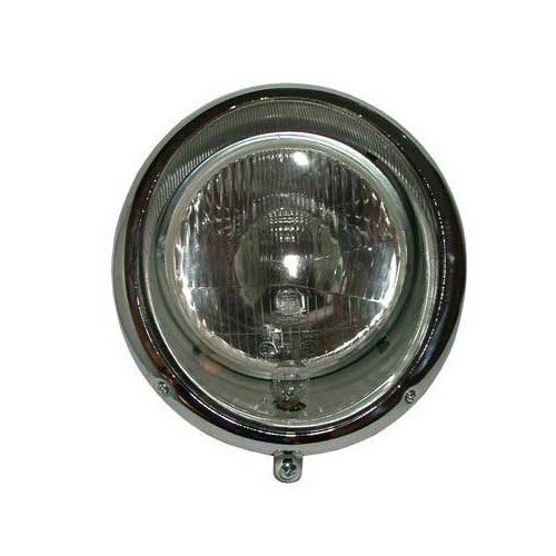 1 Smooth headlight "US" type for Old Volkswagen Beetle & Kombi Split ->67