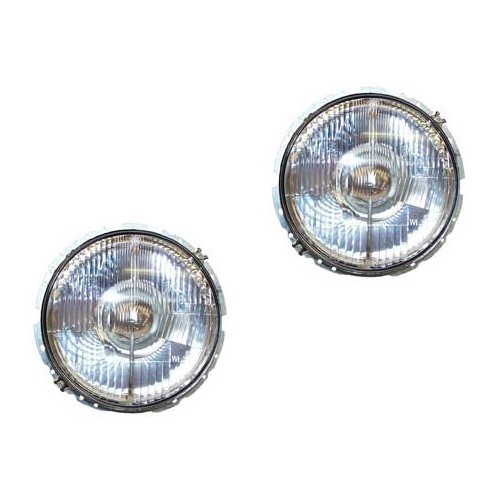  Set van 2 koplampen H4 origineel HELLA voor Kever & Combi 74-> - VA17150KIT 