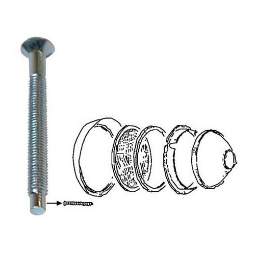 Schroef voor de omranding van de koplamp voor Kever & Combi 68-> - VA17605