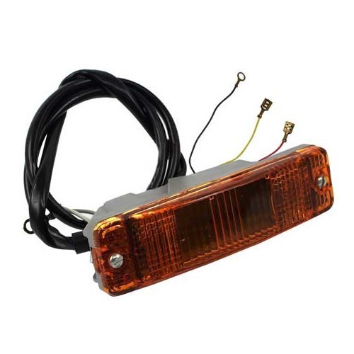 1 complete orange front direction indicator light for Volkswagen Beetle 1200 & 1303 74->