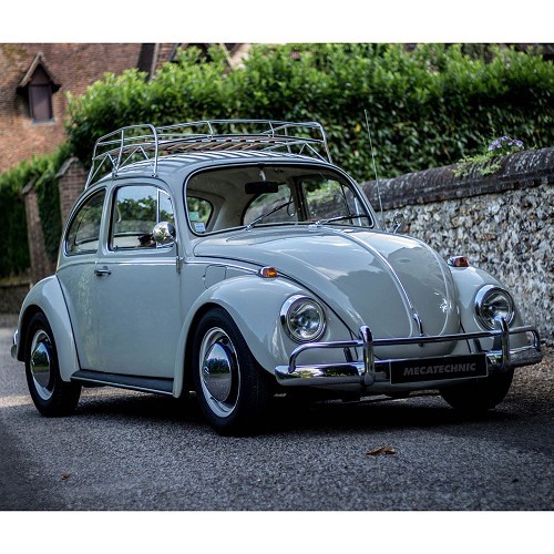 Pare-choc avant US Chromé Wolfsburg West pour Volkswagen Coccinelle 53 ->67 & 1200 ->73 - VA20600WW