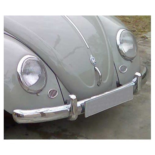 Proteção cromada do para-choques de uma folha para o Volkswagen Beetle 1300 e 1200 (1953-1973) - VA21500 
