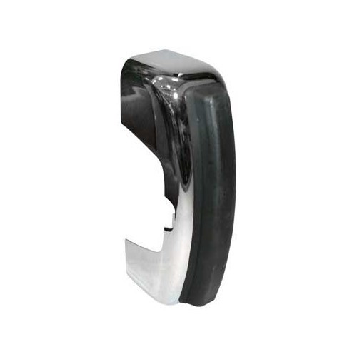 Chrome-plated bumper stop with rib for Volkswagen Beetle from 1968 onwards - VA21504