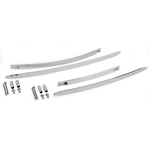  2 EMPI chrome-plated bumper reinforcements for Volkswagen Beetle ->67 - VA21600 