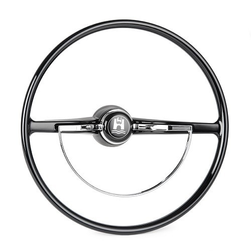  Volant Flat 4 noir pour Volkswagen Coccinelle & Karmann-Ghia 73-> - VB00016 