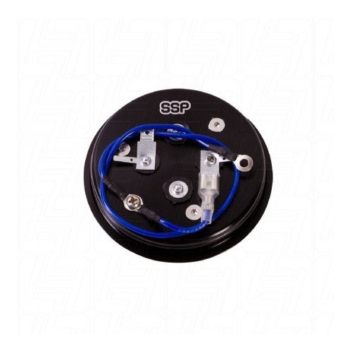 92 mm diameter black horn button for steering wheel, 9 screws - VB00315