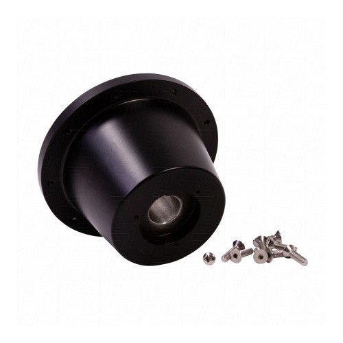 Black aluminium hub for SSP steering wheel, 9 screws for Split Bus - VB00357