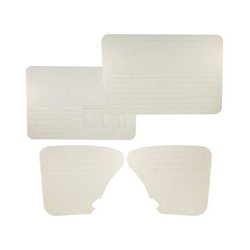  Paneles de puerta de vinilo blanco con bolsillos para Volkswagen Beetle 67-&gt; - 4 piezas - VB10112903 