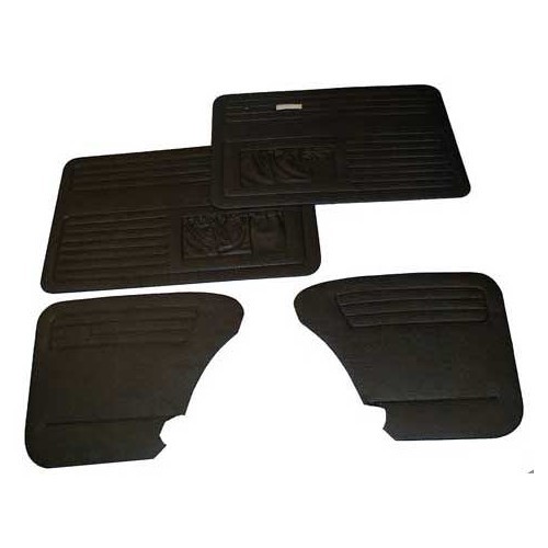  Set di 4 pannelli porta in vinile nero TMI per Volkswagen Beetle Sedan 67 -&gt;77 - VB10112911 