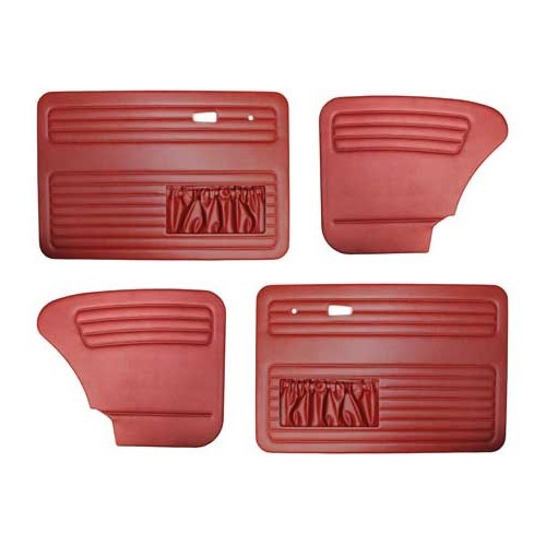  Conjunto de 4 painéis de porta TMI Bordeaux para Volkswagen Beetle Sedan 67 -&gt;77 - VB10112917 