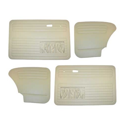  Conjunto de 4 painéis de porta TMI Branco Creme para Volkswagen Carocha Saloon 67 -&gt;77 - VB10112922 