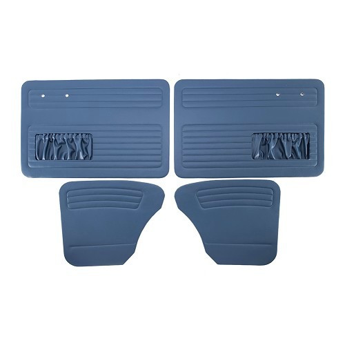  Set of 4 TMI navy blue smooth vinyl door panels for Volkswagen Beetle Sedan 56 ->64 - VB10126 