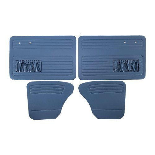  Set di 4 pannelli porta in vinile liscio blu navy TMI per Volkswagen Beetle Sedan 56 ->64 - VB10126 