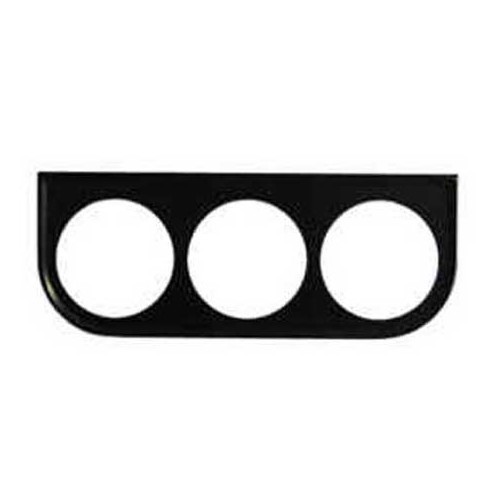 Support Noir sous tableau de bord pour cadrans 3 x 52 mm - VB10304