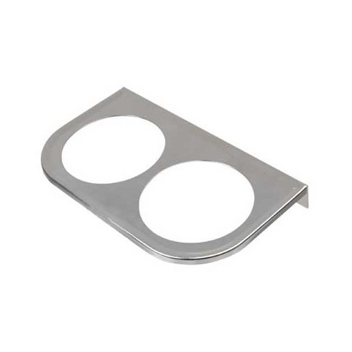  Supporto Cromato sotto cruscotto per quadrante 2 x 52 mm - VB10308 