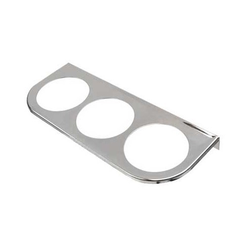 Supporto Cromato sotto cruscotto per quadranti 3 x 52 mm