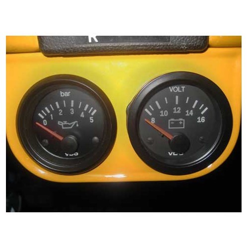 Manómetro de presión de aceite VDO 0 - 5 Bar Negro - VB10704