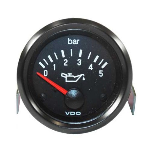 Manometro dell'olio VDO 0 - 5 Bar Nero