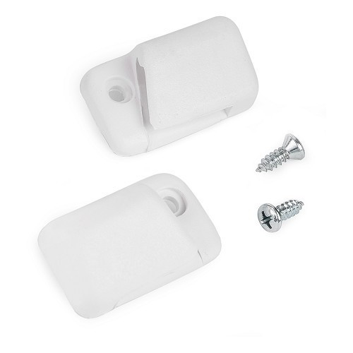  Visera parasol clips Blanco para vw Karmann-Ghia 67 -&gt; - VB11156 